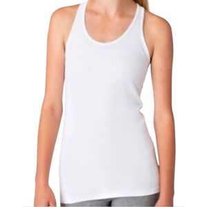 IVIVVA BY LULULEMON Keep Ur Cool Racerback Tank In White Size 12